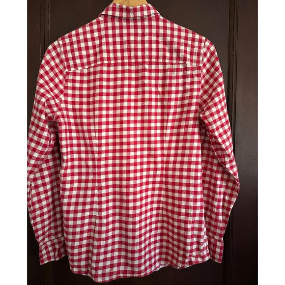 VINEYARD VINES | Red Gingham Check Flannel Button Down Shirt Preppy | Size 6 - Picture 5 of 7